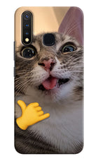 Silly Cat Call Vivo Y19/U20 Hard Case Back Cover by Casekaro