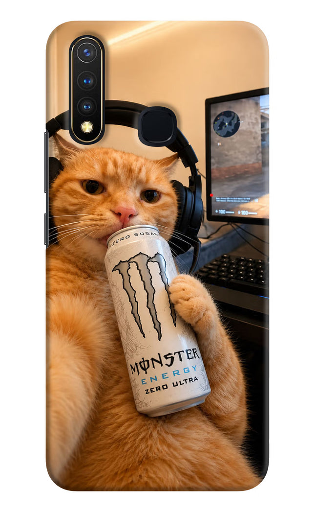 Gamer Cat Energy Vivo Y19/U20 Hard Case Back Cover by Casekaro