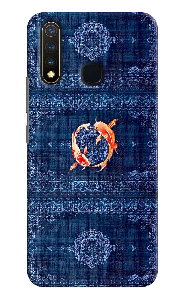 Koi Blue Vivo Y19/U20 Hard Case Back Cover by Casekaro