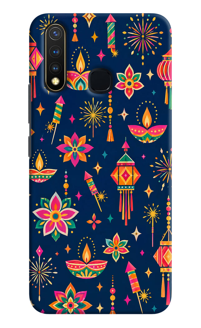Festive Pop Vivo Y19/U20 Hard Case Back Cover by Casekaro