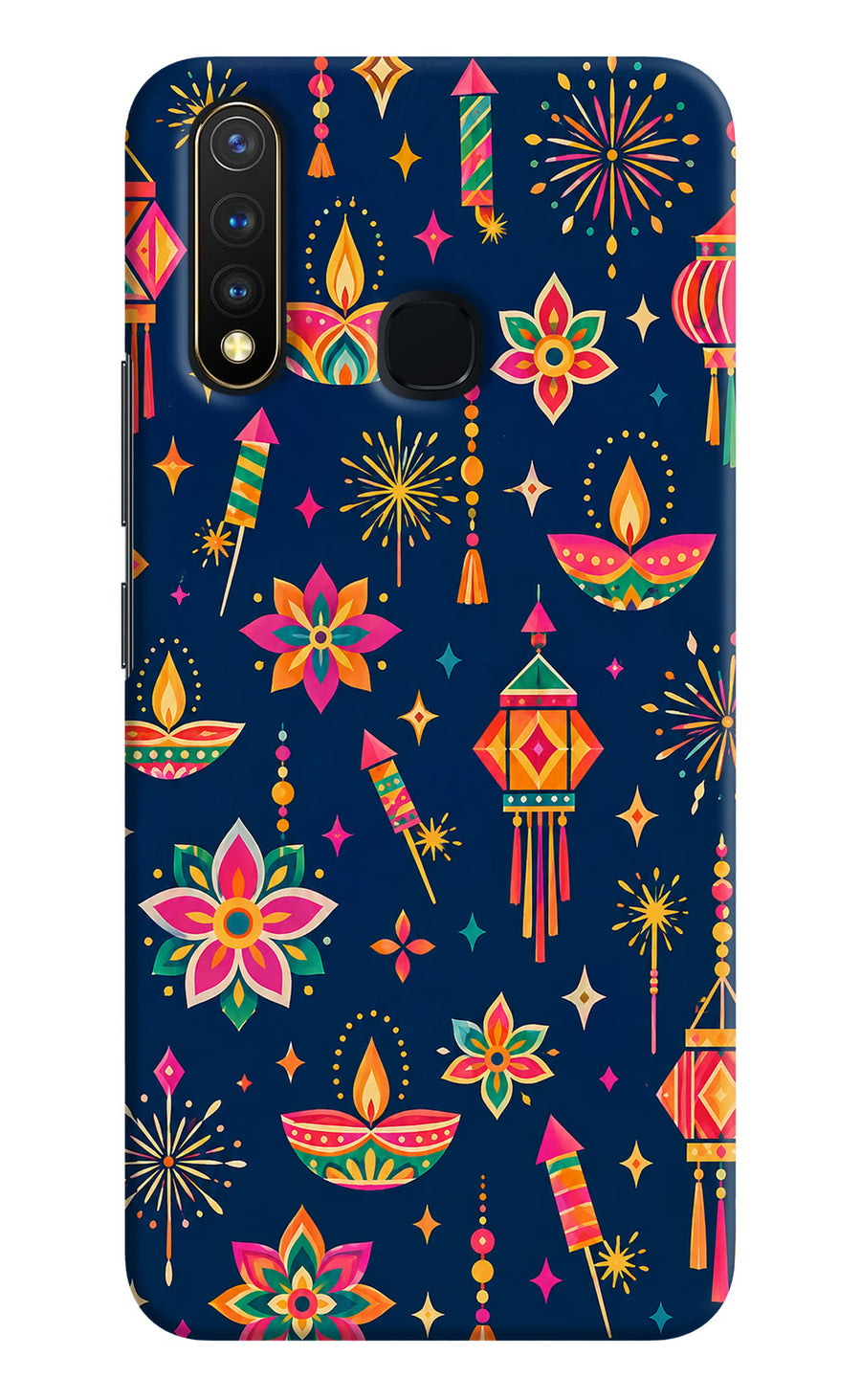 Festive Pop Vivo Y19/U20 Back Cover, Hard case