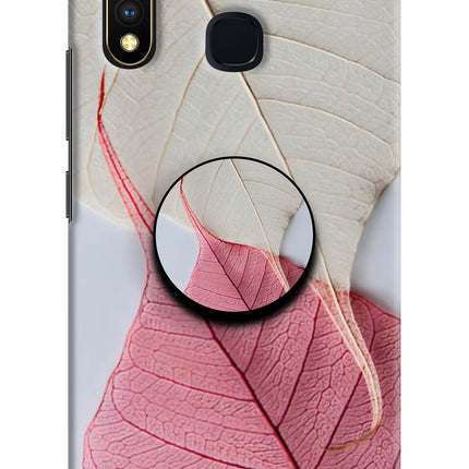 White Pink Leaf Vivo Y19/U20 Pop Case by Casekaro