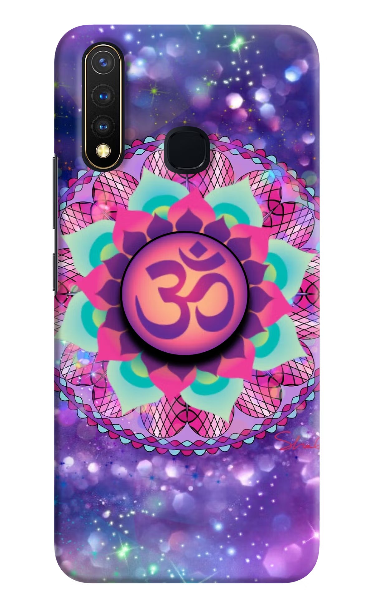Om Purple Vivo Y19/U20 Pop Case by Casekaro