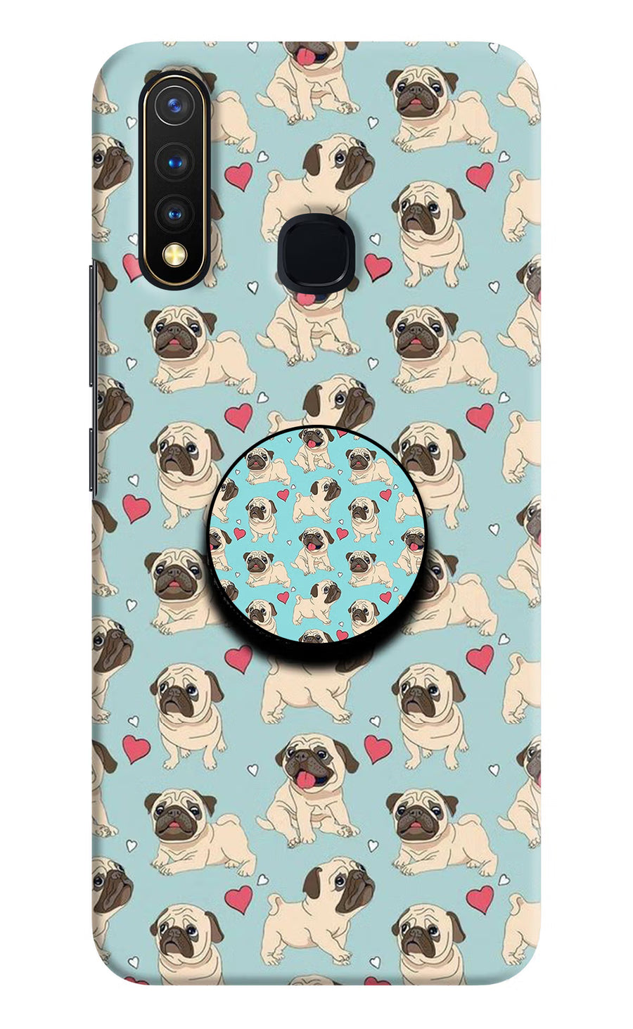 Pug Dog Vivo Y19/U20 Pop Case, Hard case