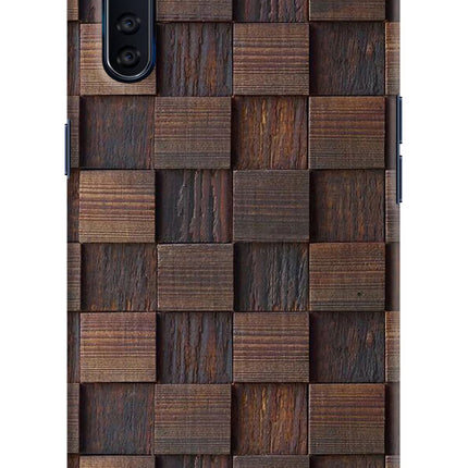 Wooden Cube Design Oppo F15 Hard Case Back Cover by Casekaro