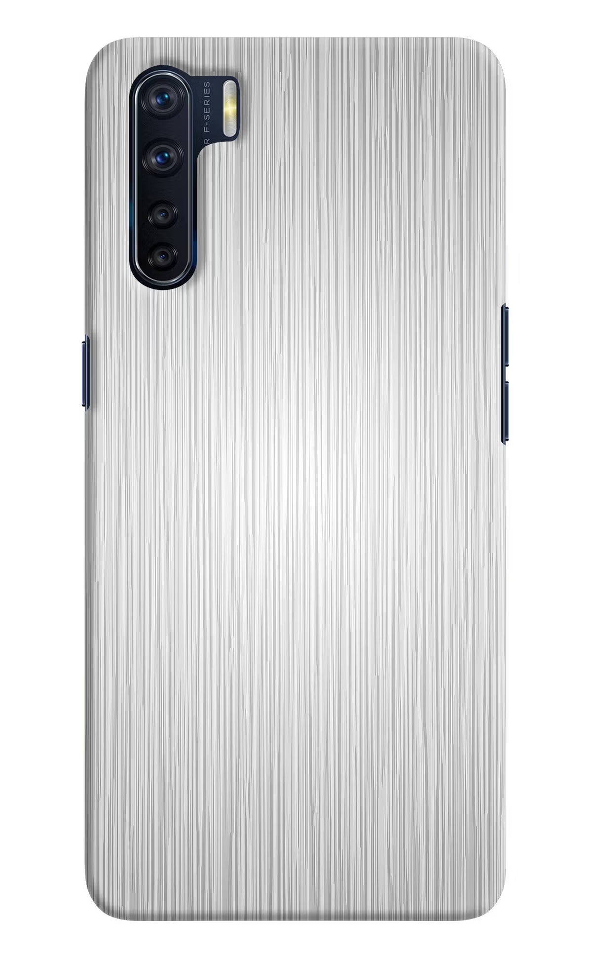 Wooden Grey Texture Oppo F15 Hard Case Back Cover by Casekaro