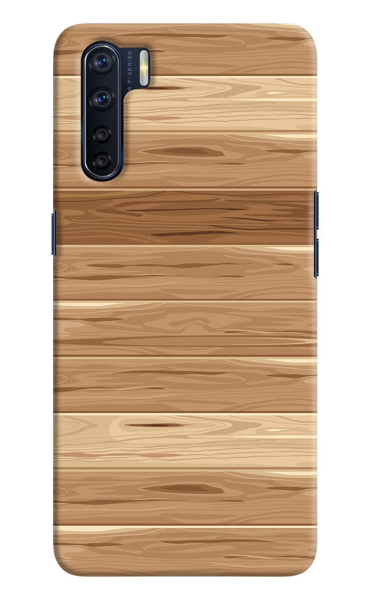 Wooden Vector Oppo F15 Hard Case Back Cover by Casekaro