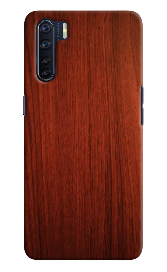 Wooden Plain Pattern Oppo F15 Hard Case Back Cover by Casekaro
