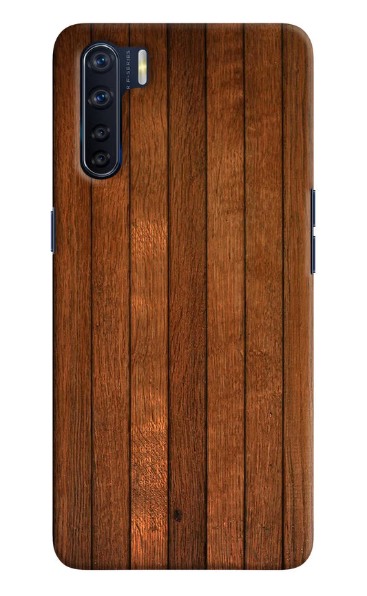 Wooden Artwork Bands Oppo F15 Hard Case Back Cover by Casekaro