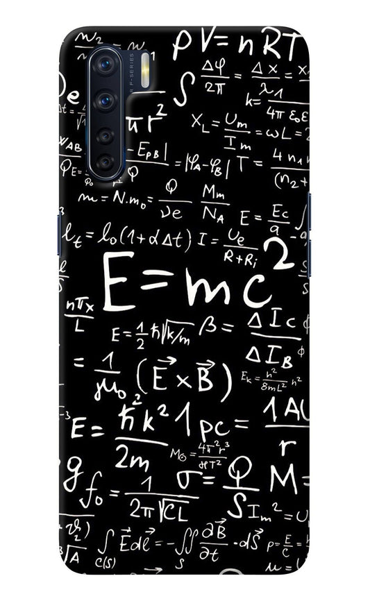 Physics Albert Einstein Formula Oppo F15 Back Cover