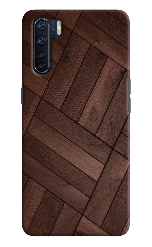 Wooden Texture Design Oppo F15 Hard Case Back Cover by Casekaro