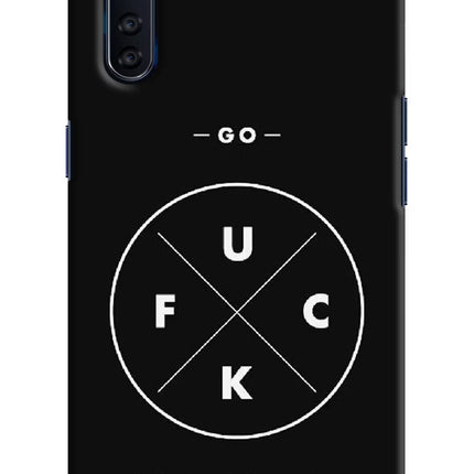 Go Fuck Yourself Oppo F15 Hard Case Back Cover by Casekaro