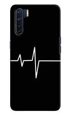 Heart Beats Oppo F15 Hard Case Back Cover by Casekaro