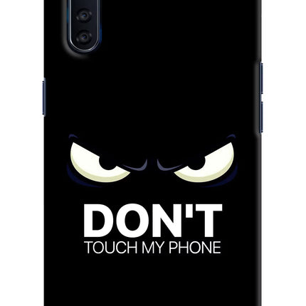 Don'T Touch My Phone Oppo F15 Hard Case Back Cover by Casekaro