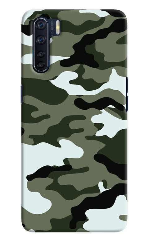 Camouflage Oppo F15 Back Cover