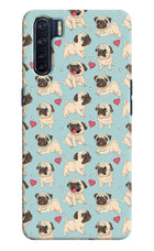 Pug Dog Oppo F15 Hard Case Back Cover by Casekaro