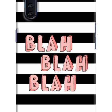 Blah Blah Blah Oppo F15 Hard Case Back Cover by Casekaro