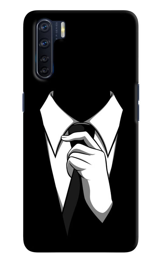 Black Tie Oppo F15 Hard Case Back Cover by Casekaro