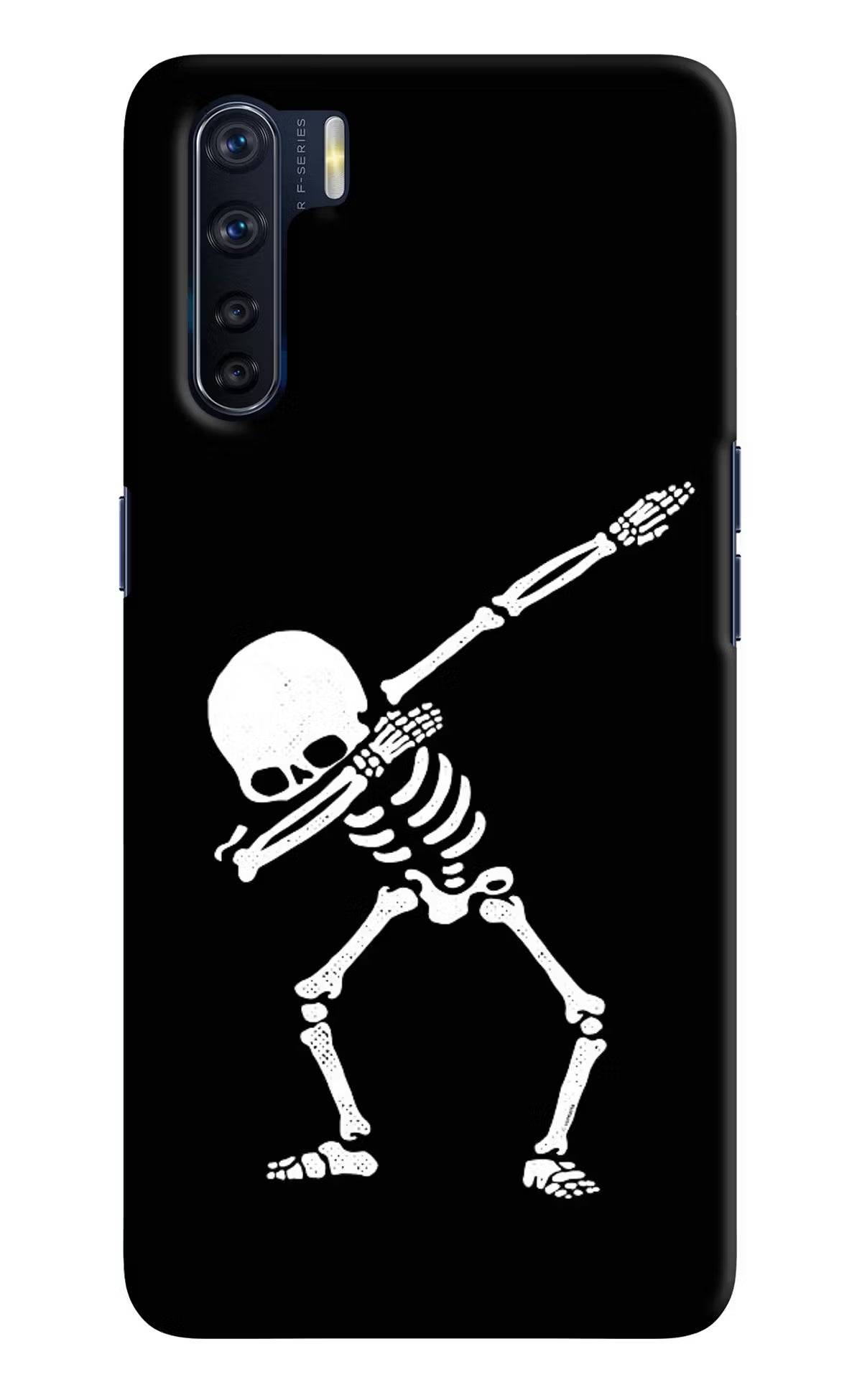 Dabbing Skeleton Art Oppo F15 Hard Case Back Cover by Casekaro