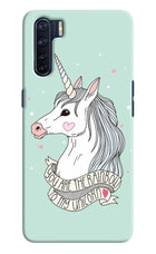 Unicorn Wallpaper Oppo F15 Hard Case Back Cover by Casekaro