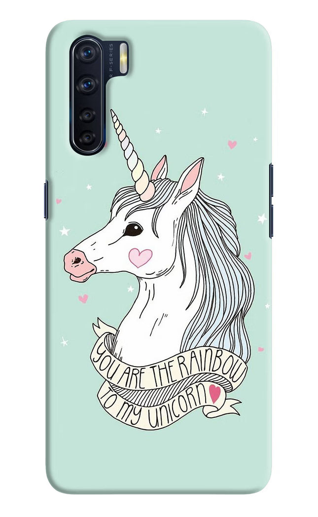 Unicorn Wallpaper Oppo F15 Hard Case Back Cover by Casekaro
