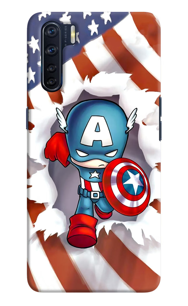 Captain America Oppo F15 Hard Case Back Cover by Casekaro