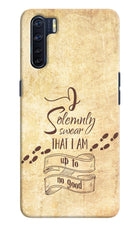 I Solemnly swear that i up to no good Oppo F15 Hard Case Back Cover by Casekaro