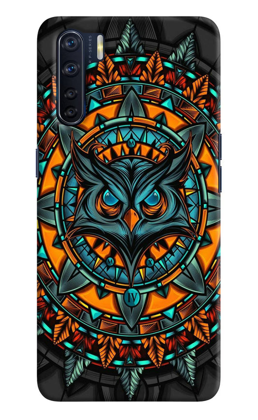 Angry Owl Art Oppo F15 Hard Case Back Cover by Casekaro