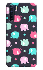 Elephants Oppo F15 Hard Case Back Cover by Casekaro