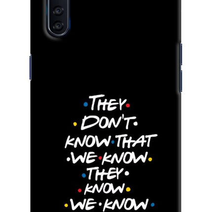 FRIENDS Dialogue Oppo F15 Hard Case Back Cover by Casekaro