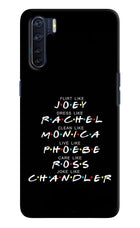 FRIENDS Character Oppo F15 Hard Case Back Cover by Casekaro