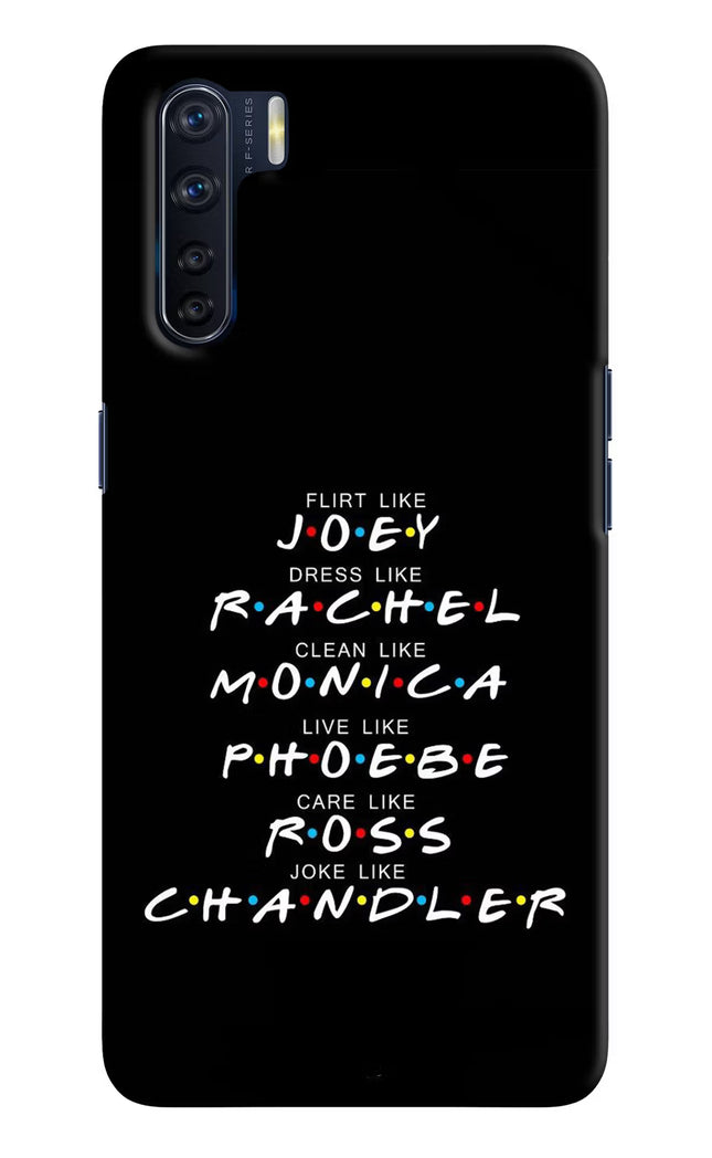 FRIENDS Character Oppo F15 Hard Case Back Cover by Casekaro