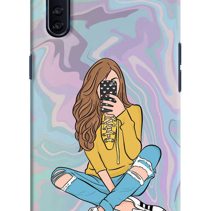 Selfie Girl Oppo F15 Hard Case Back Cover by Casekaro