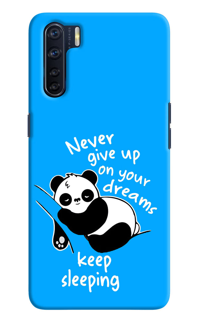 Keep Sleeping Oppo F15 Hard Case Back Cover by Casekaro