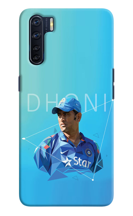 Dhoni Artwork Oppo F15 Hard Case Back Cover by Casekaro