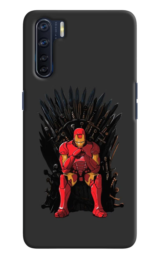 Ironman Throne Oppo F15 Hard Case Back Cover by Casekaro