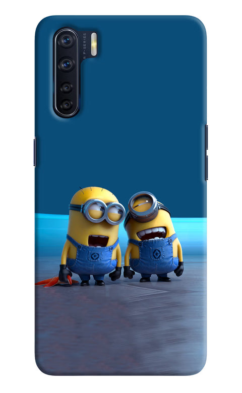 Minion Laughing Oppo F15 Back Cover