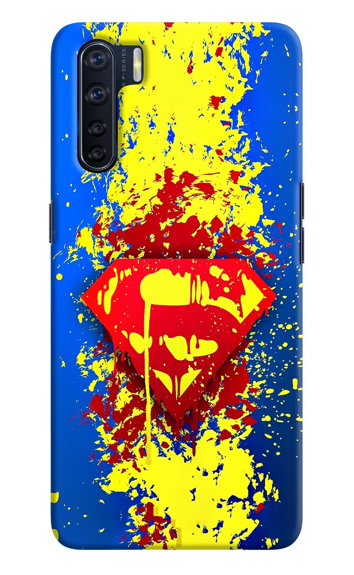 Superman logo Oppo F15 Hard Case Back Cover by Casekaro