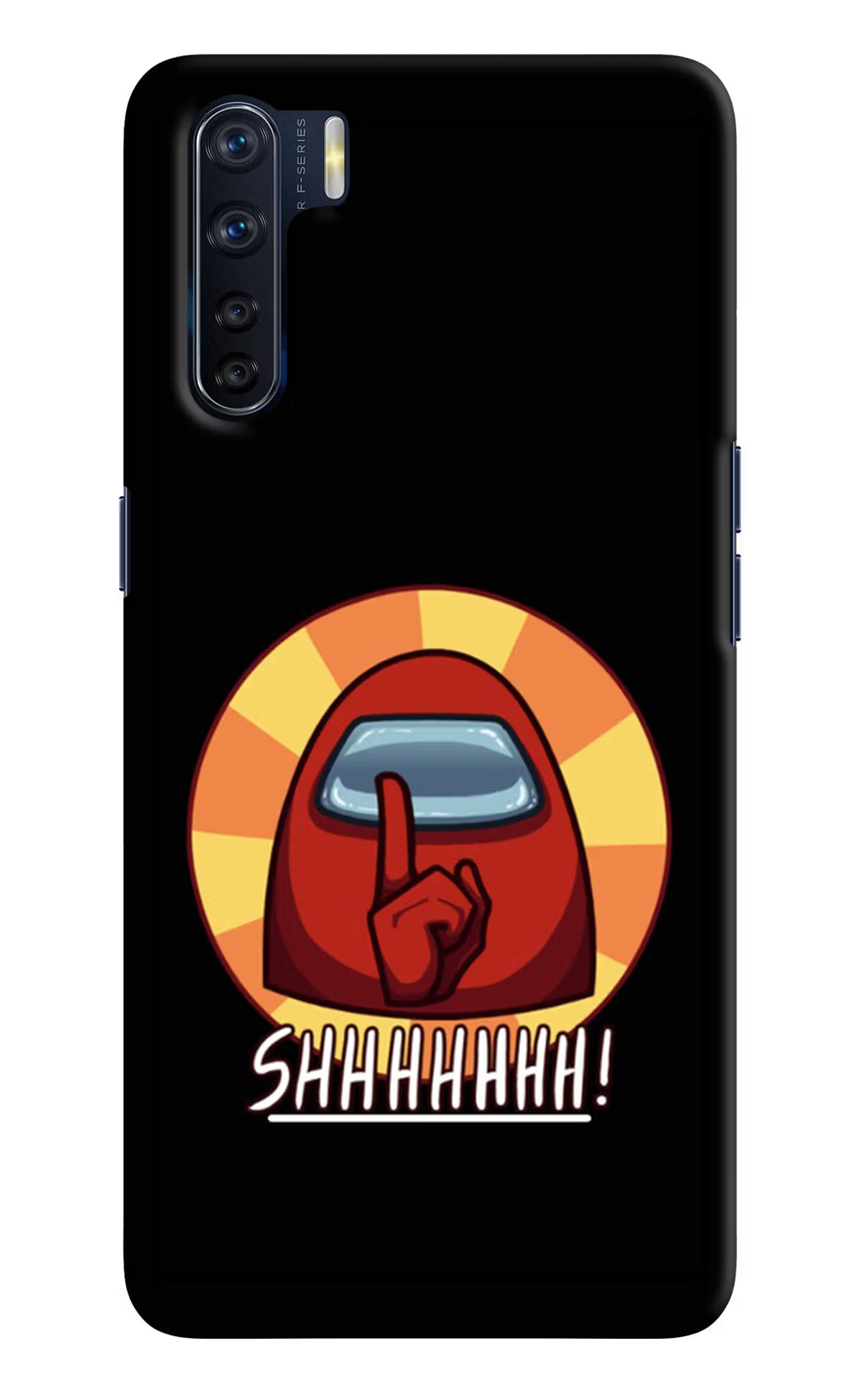 Among Us Shhh! Oppo F15 Hard Case Back Cover by Casekaro