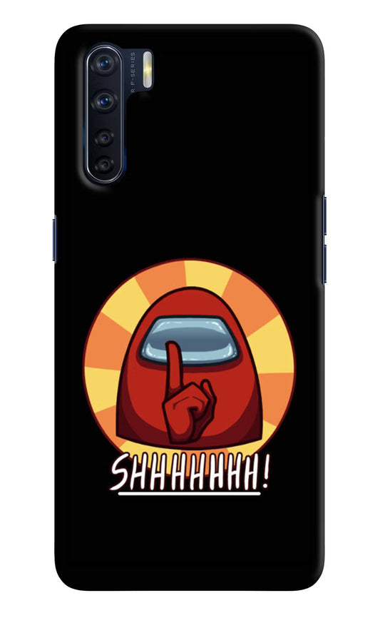 Among Us Shhh! Oppo F15 Hard Case Back Cover by Casekaro