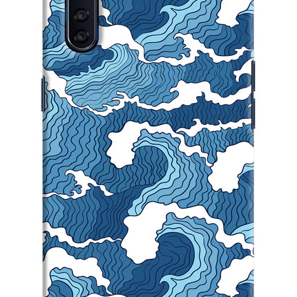Blue Waves Oppo F15 Hard Case Back Cover by Casekaro