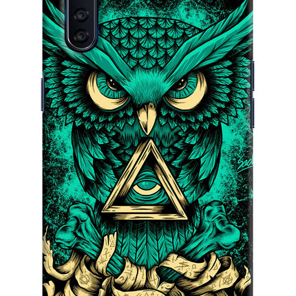 Green Owl Oppo F15 Hard Case Back Cover by Casekaro