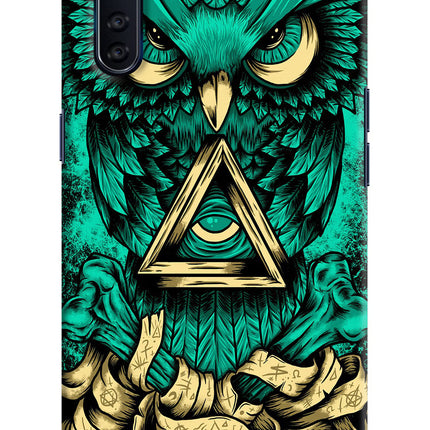 Green Owl Oppo F15 Hard Case Back Cover by Casekaro