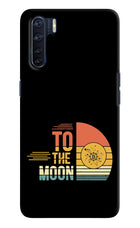 To the Moon Oppo F15 Hard Case Back Cover by Casekaro