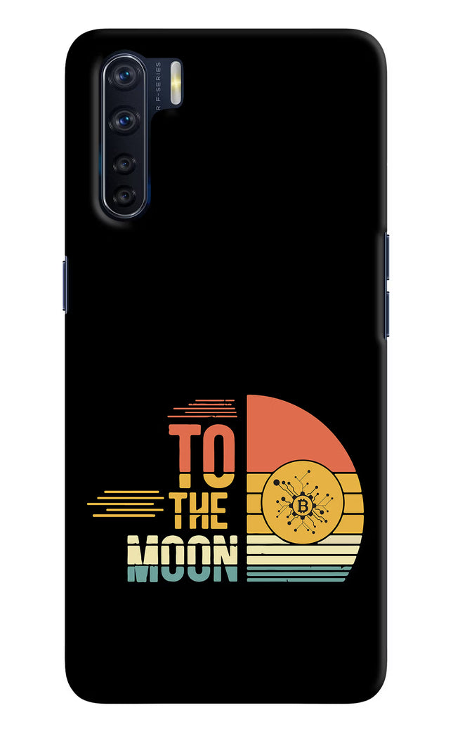 To the Moon Oppo F15 Hard Case Back Cover by Casekaro