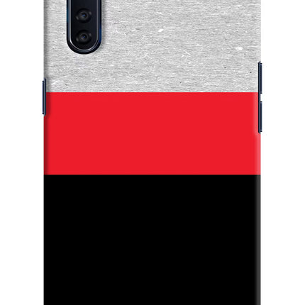 Tri Color Pattern Oppo F15 Hard Case Back Cover by Casekaro