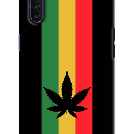 Weed Flag Oppo F15 Hard Case Back Cover by Casekaro
