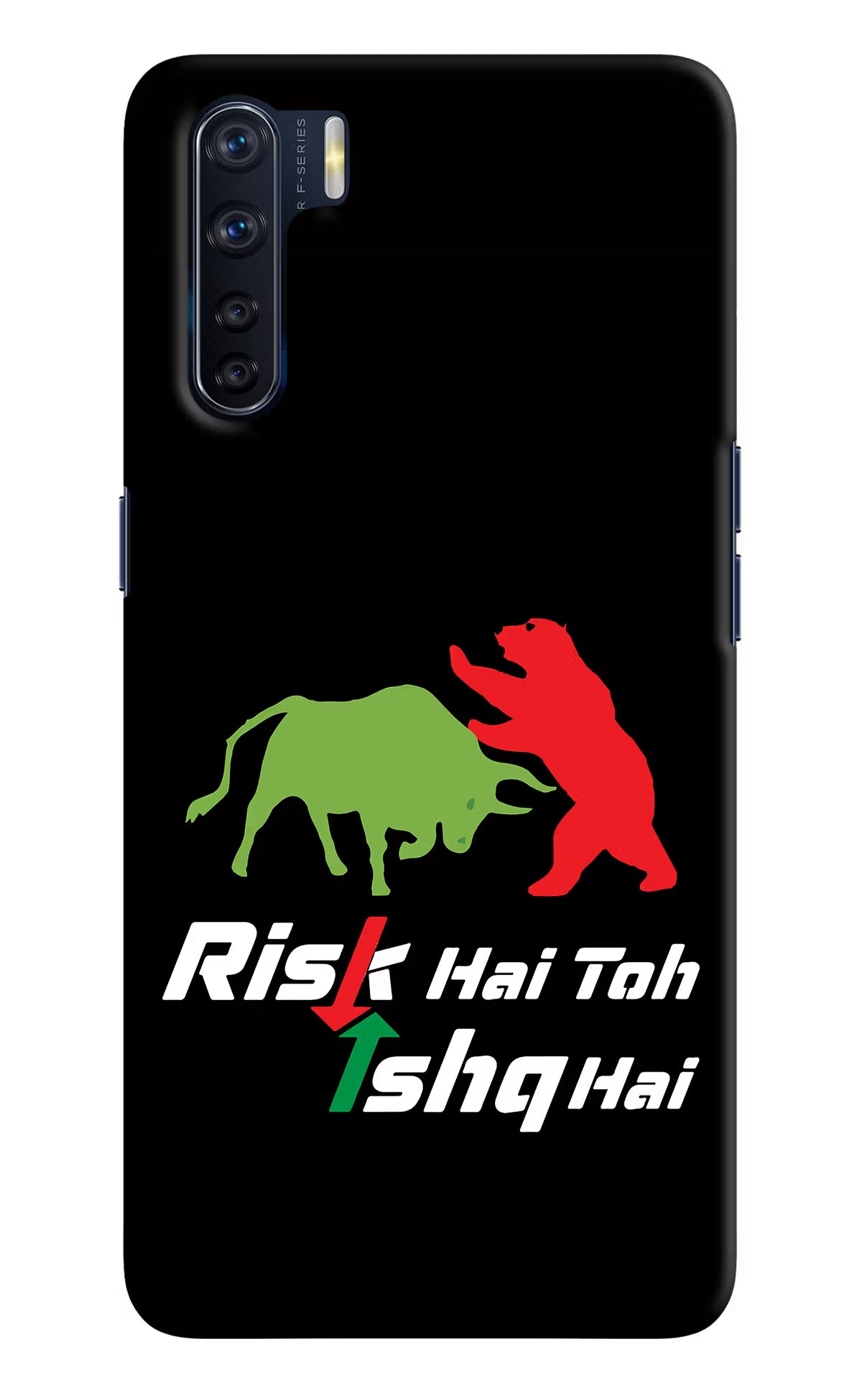 Risk Hai Toh Ishq Hai Oppo F15 Hard Case Back Cover by Casekaro