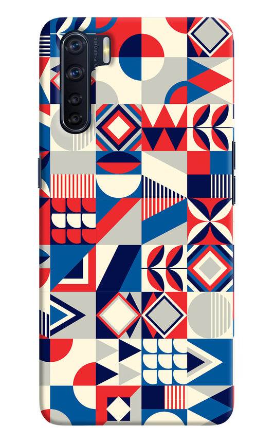 Colorful Pattern Oppo F15 Hard Case Back Cover by Casekaro