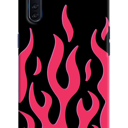 Fire Flames Oppo F15 Hard Case Back Cover by Casekaro